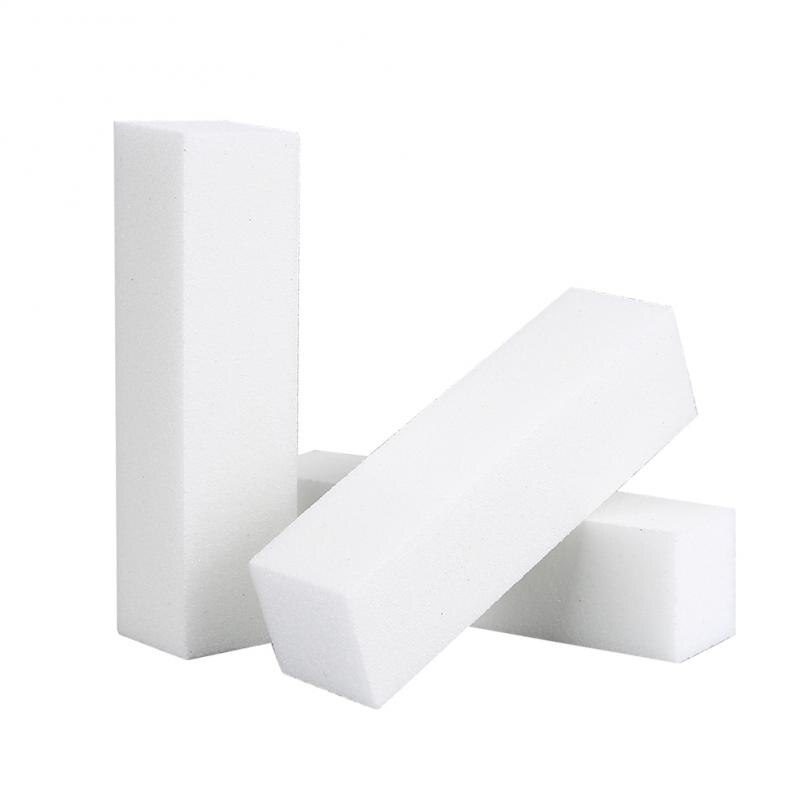 1/2/10pcs Durable Sponge Nail File White Sanding Buffer Block Acrylic Block Polish Pedicure Manicure Nail Art Tool