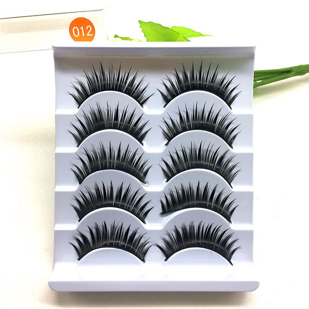 5 Pairs Women Japanese Serious Makeup False Eyelashes Long Thick Natural Beauty Eye Lash Extension DIY Cosmetic Fake Eyelashes