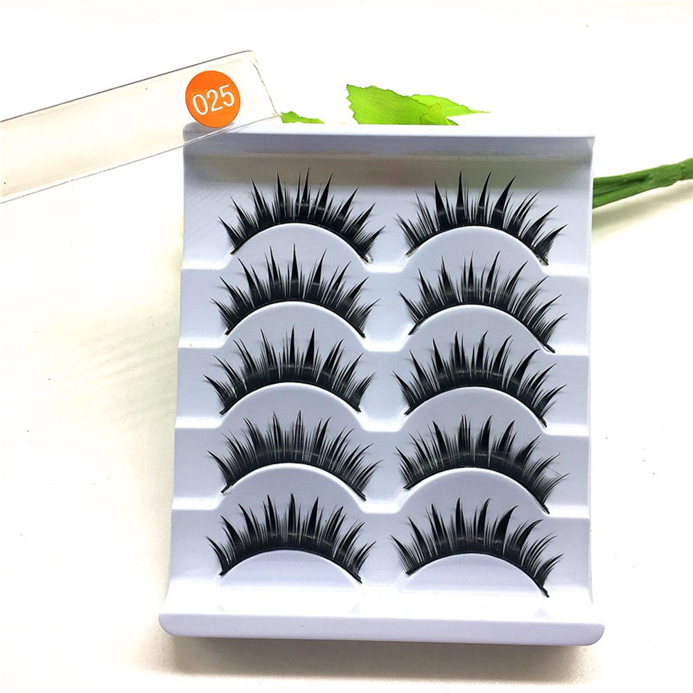 5 Pairs Women Japanese Serious Makeup False Eyelashes Long Thick Natural Beauty Eye Lash Extension DIY Cosmetic Fake Eyelashes