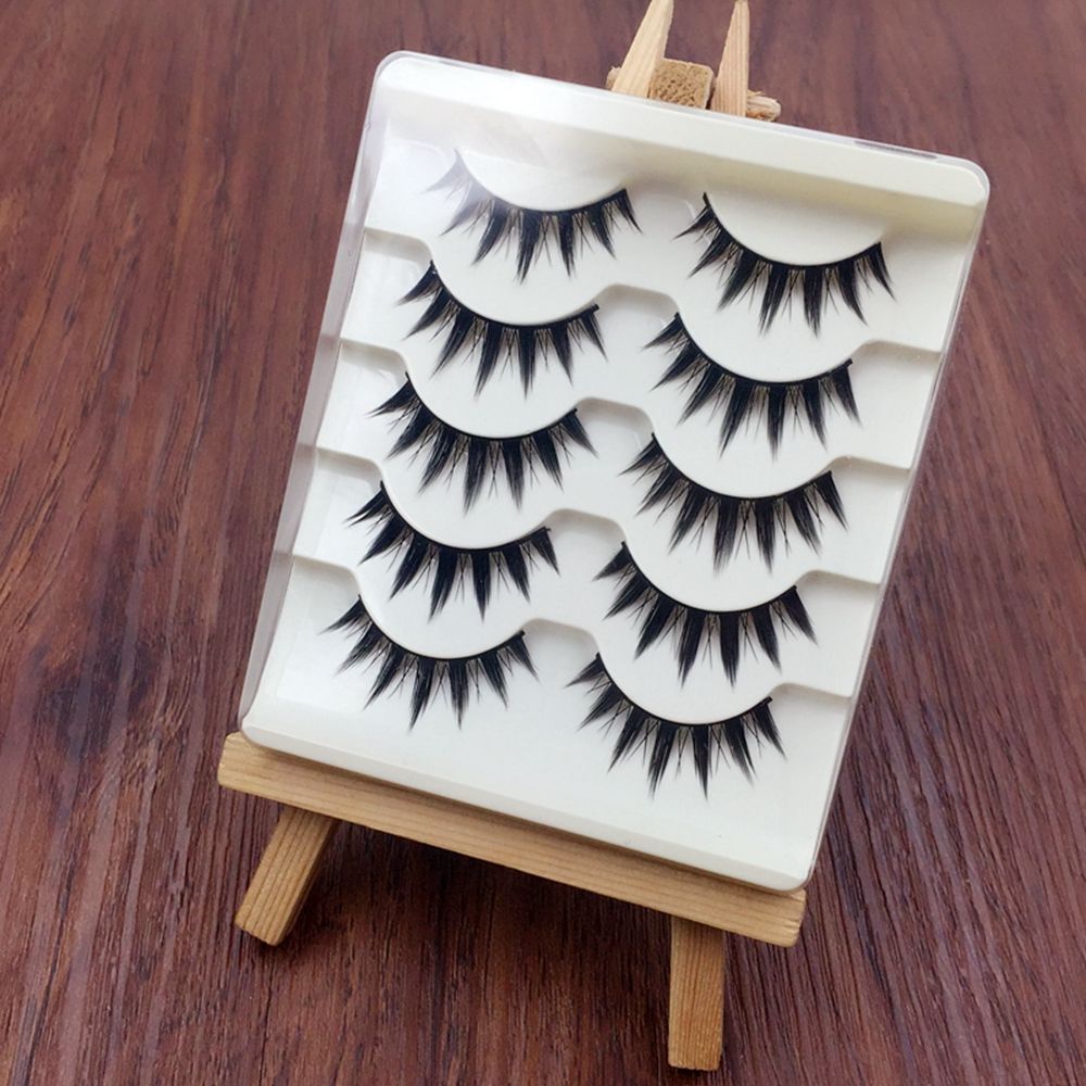 5 Pairs Women Japanese Serious Makeup False Eyelashes Long Thick Natural Beauty Eye Lash Extension DIY Cosmetic Fake Eyelashes