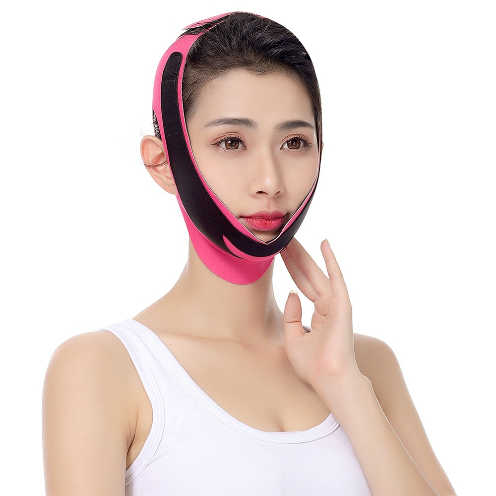 Elastic Face Slimming Bandage V Line Face Shaper Women Chin Cheek Lift Up Belt Facial Anti Wrinkle Strap Face Care Slim Tools