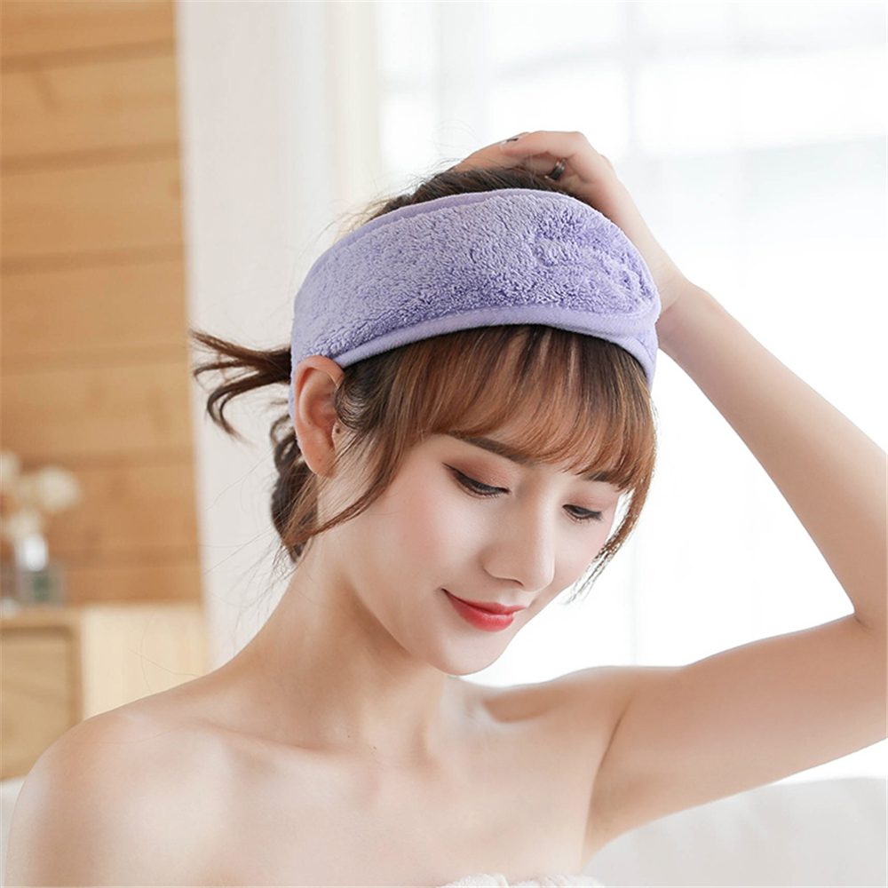 Adjustable Makeup Hair Bands Wash Face Hair Holder Soft Toweling Headbands Hairband Headwear for Women Girls Hair Accessories