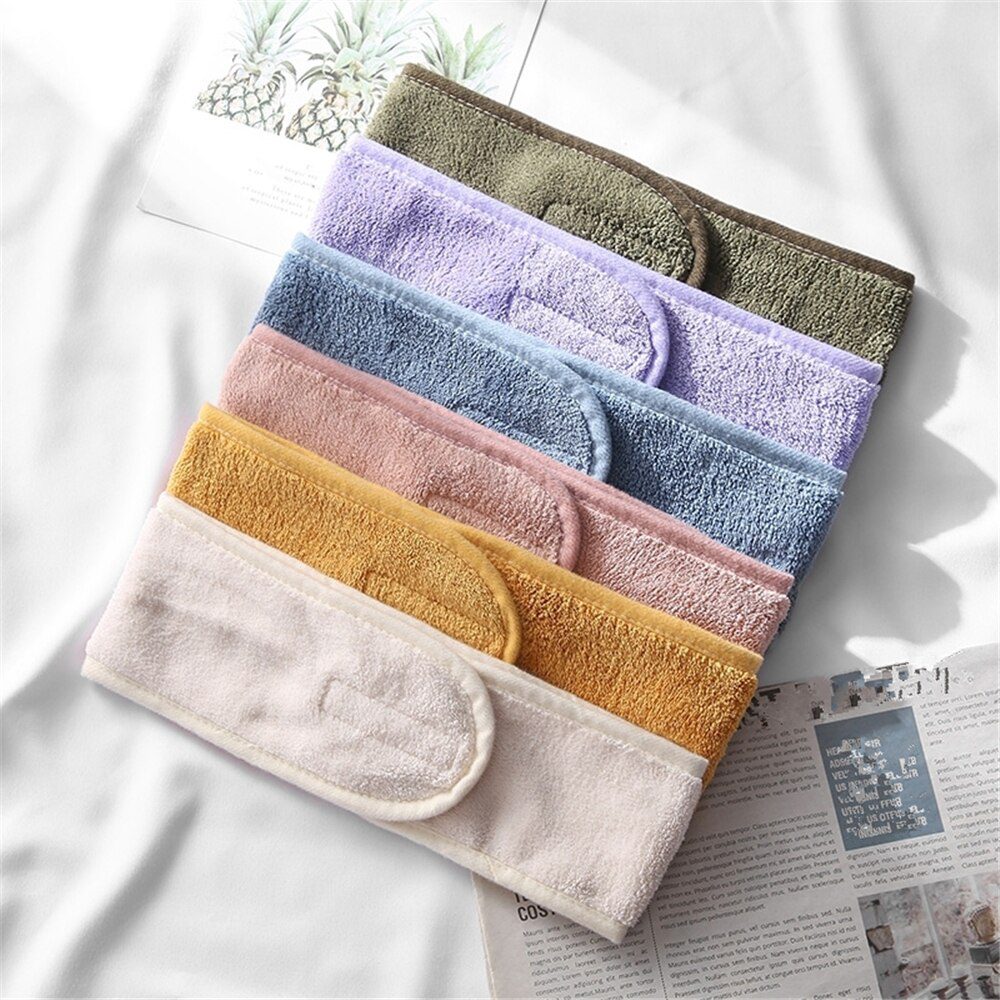 Adjustable Makeup Hair Bands Wash Face Hair Holder Soft Toweling Headbands Hairband Headwear for Women Girls Hair Accessories