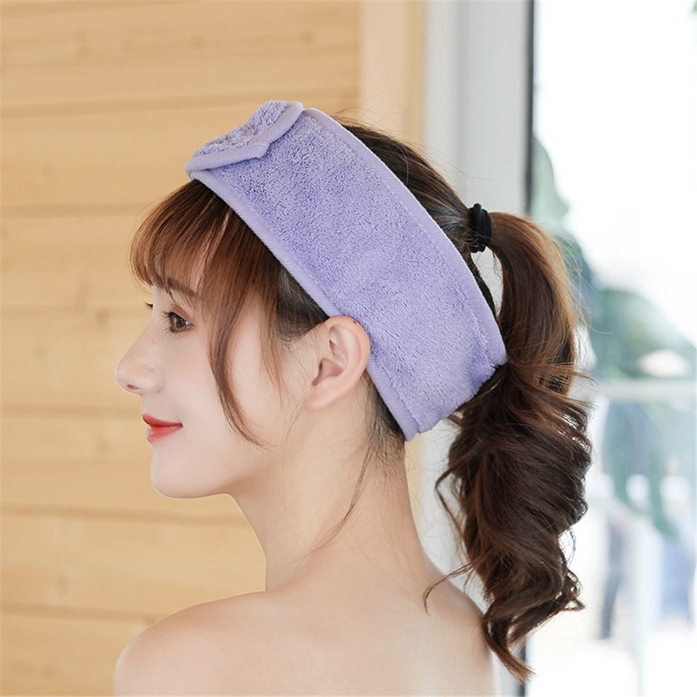 Adjustable Makeup Hair Bands Wash Face Hair Holder Soft Toweling Headbands Hairband Headwear for Women Girls Hair Accessories