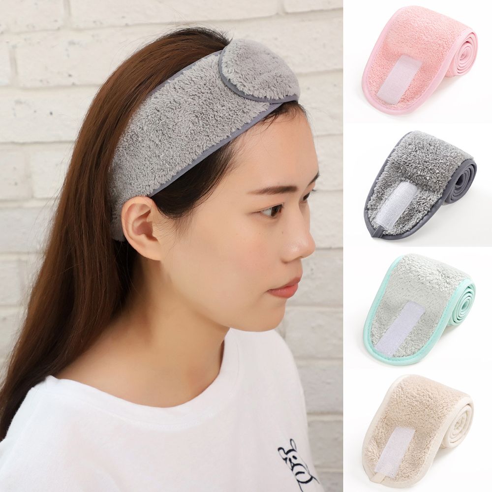 Adjustable Makeup Hair Bands Wash Face Hair Holder Soft Toweling Headbands Hairband Headwear for Women Girls Hair Accessories