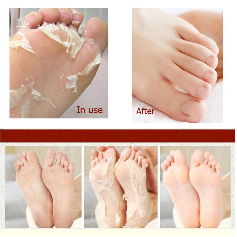 3pair=6 piece Exfoliating Foot Mask Foot Patch Magic Skin Peeling Dead Skin Feet Mask Socks Sosu Socks for Pedicure Socks Cream