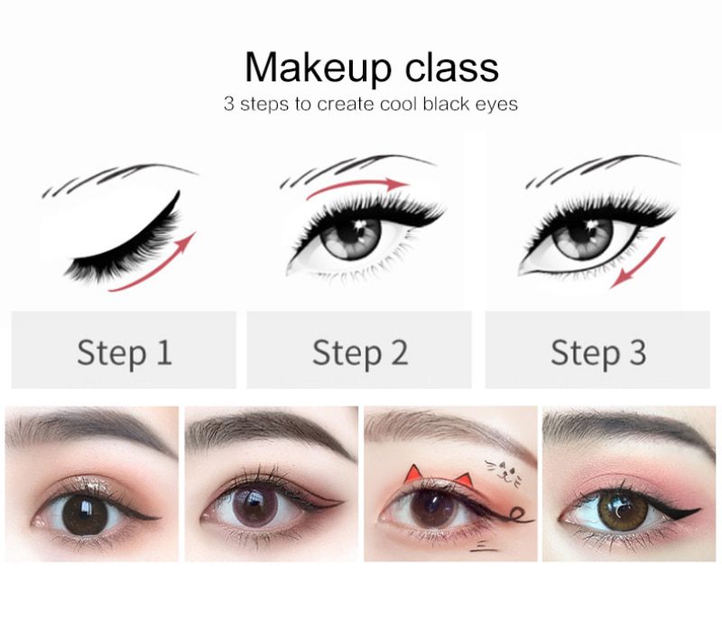 Waterproof Liquid Eye Liner Pencil Quick Drying No Blooming Eyeliner Pen Beauty Comestics Tools TSLM1