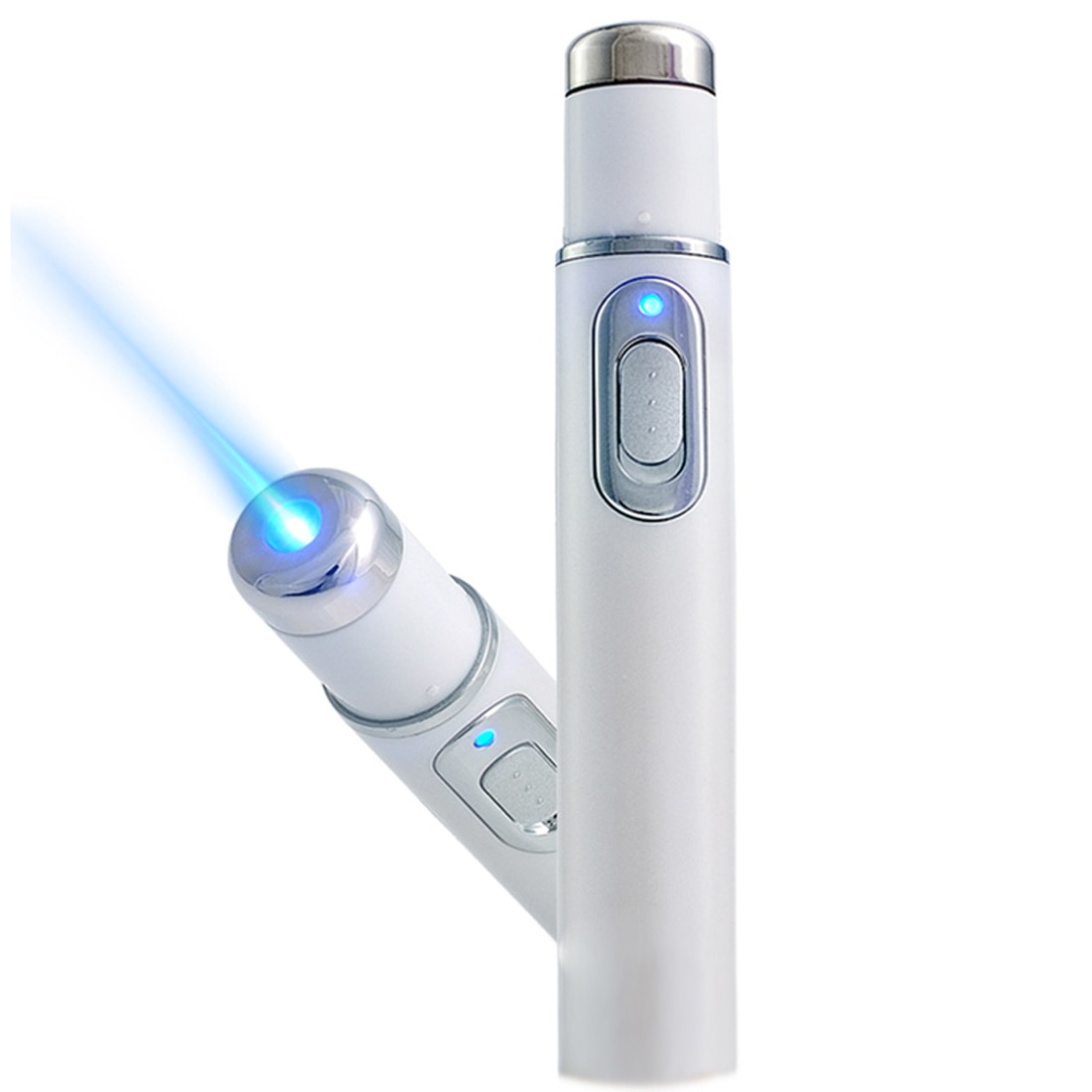 Acne Laser Pen Portable Wrinkle Removal Machine Durable Soft Scar Remover Device Blue Light Therapy Pen Massage Relax KD-7910