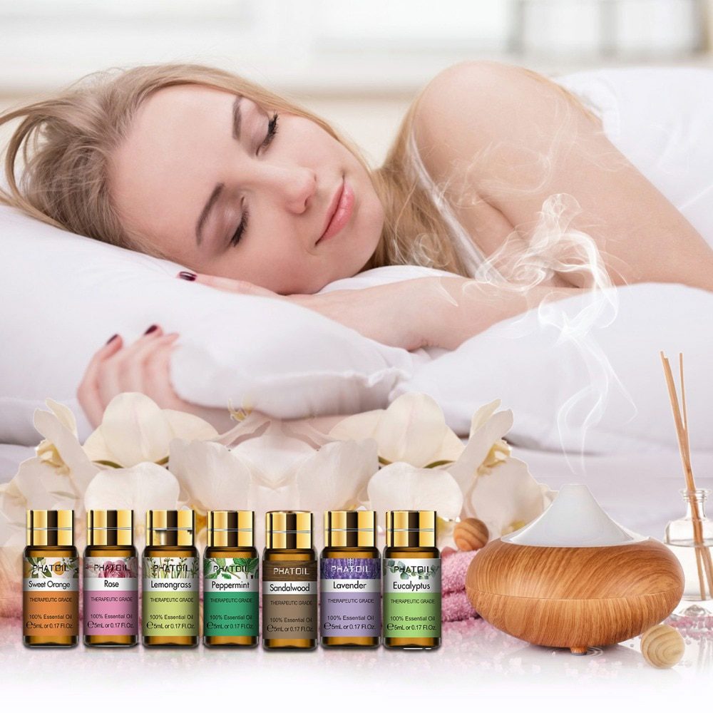 Pure Essential Oils 15pcs Gift Set Natural Plant Aroma Essential Oil Diffuser Eucalyptus Vanilla Mint Geranium Rose Tea Tree Oil