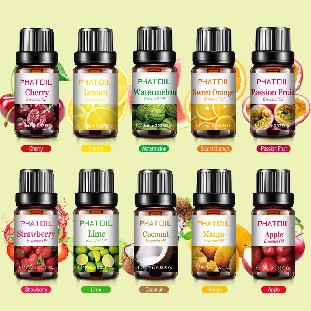 Pure Essential Oils 15pcs Gift Set Natural Plant Aroma Essential Oil Diffuser Eucalyptus Vanilla Mint Geranium Rose Tea Tree Oil