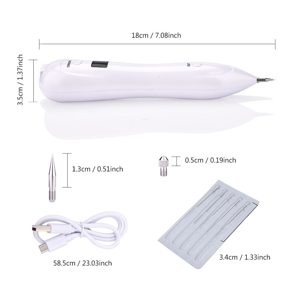 Skin Care Laser Mole Tattoo Freckle Removal Pen LCD Sweep Spot Mole Removing Wart Corns Dark Spot Remover Salon Beauty Machine