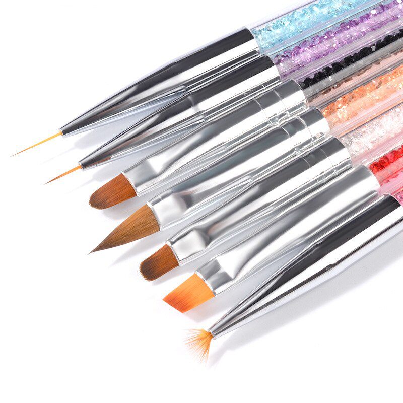 Professional Nail Art Brush Set For Manicure Rhinestone Acrylic Paint Brushes Kit UV Gel Polish Nails Lining Pen Gradient