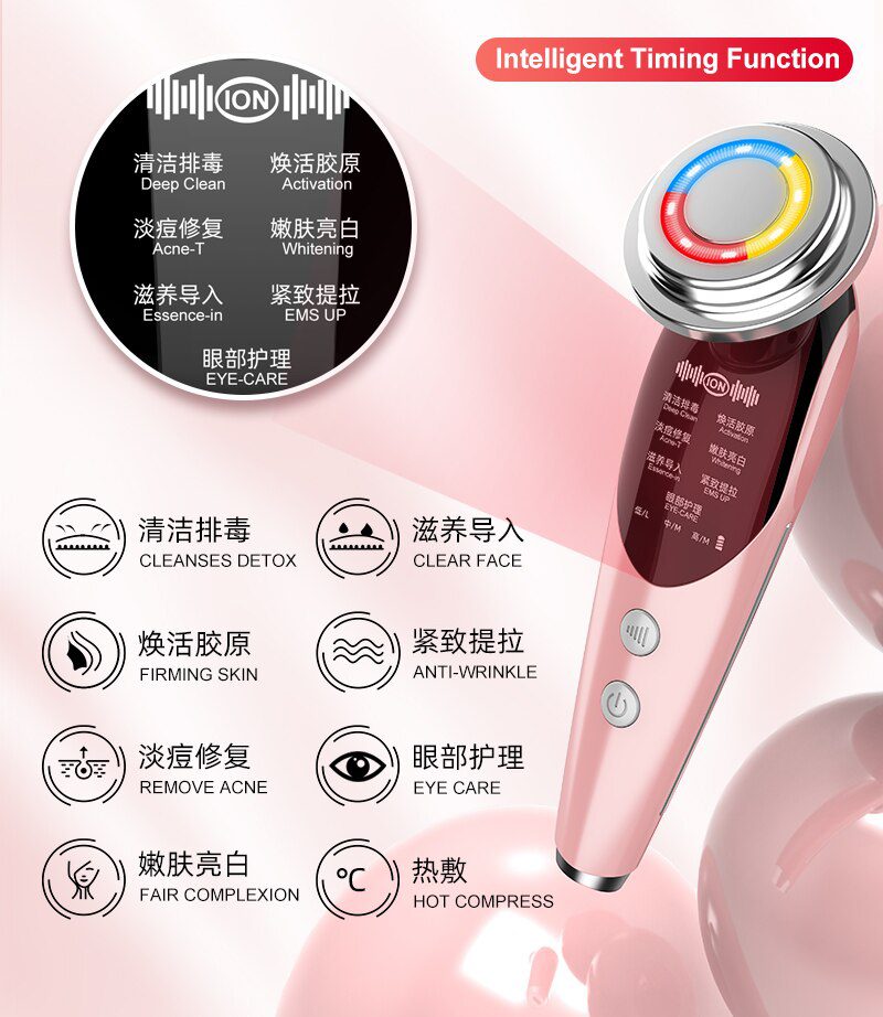 AmazeFan7in1RF&EMS Radio Mesotherapy Electroporation lifting Beauty LED Face Skin Rejuvenation Remover Wrinkle Radio Frequency AmazeFan7in1RF&EMS Radio Mesotherapy Electroporation lifting Beauty LED Face Skin Rejuvenation Remover Wrinkle Radio Frequency