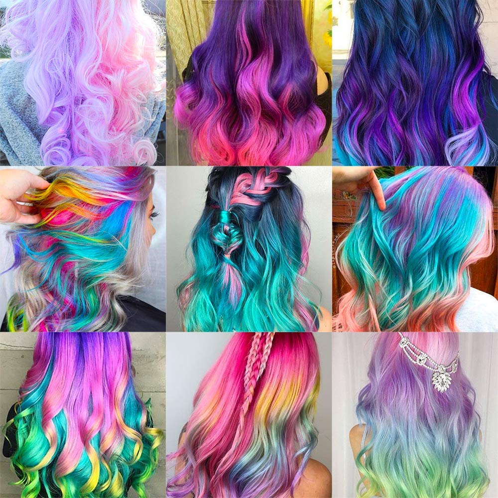 Hot 8 Colors Hair Color Portable Hair Chalk Powder DIY Temporary Pastel Hair Dye Color Paint Beauty Soft Pastels Salon Styling