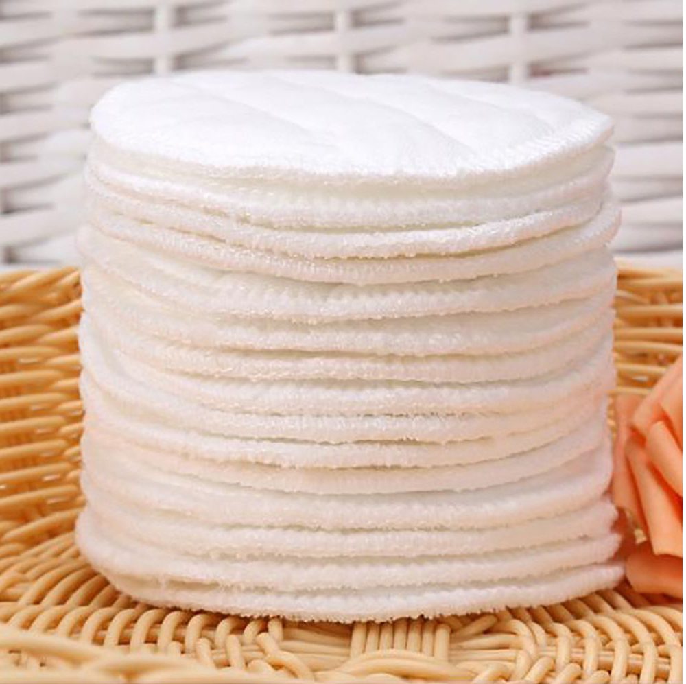 10pcs Reusable Cotton Pads Washable Makeup Remover Pad Soft Face Skin Cleaner Facial Cleaning Beauty Tool for Women Breast Pads