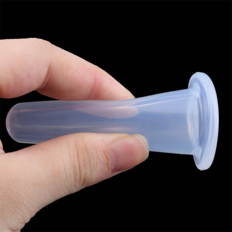 4pcs/set Jar Vacuum Cupping Cans for Massage Silicone Cupping Cup Vacuum Face Massage Cup For Face Body Unisex Durable Dropship