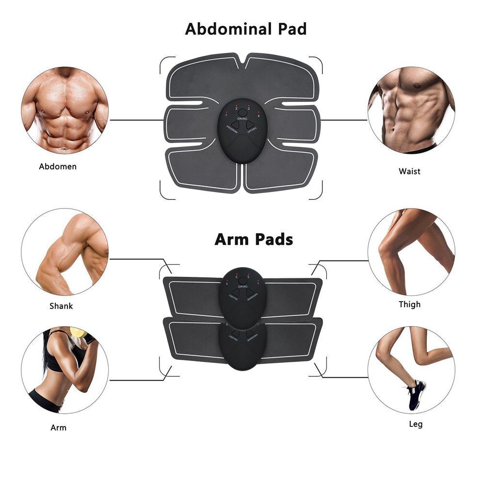 EMS Hip Muscle Stimulator ABS Abdominal Muscle Trainer Exercise Weight Loss Relaxation Body Fitness Home Gym Workout Equipment