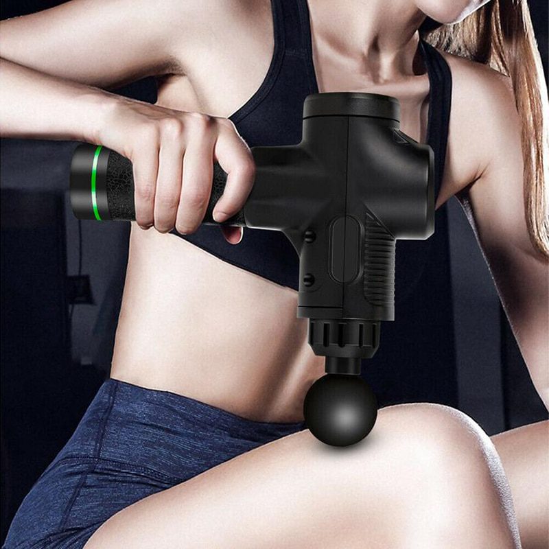 LCD Display Massage Gun Deep Muscle Massager Muscle Pain Body Neck Massage Exercising Relaxation Slimming Shaping Pain Relief