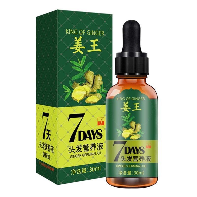 7 Days Ginger Hair Growth Essence Hairdressing Hair Product Oil Serum Dry and Damaged Treatment 30 ml Deeply Nutrition Care