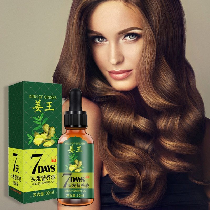 7 Days Ginger Hair Growth Essence Hairdressing Hair Product Oil Serum Dry and Damaged Treatment 30 ml Deeply Nutrition Care