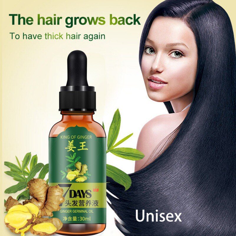 7 Days Ginger Hair Growth Essence Hairdressing Hair Product Oil Serum Dry and Damaged Treatment 30 ml Deeply Nutrition Care