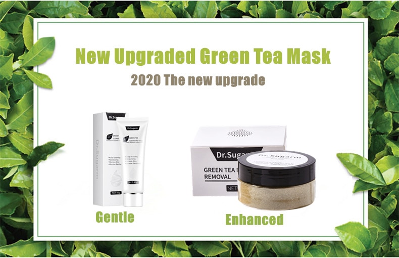 40g Dr.Sugarm Green Tea Blackhead Mask Skin Care Remove Acne Nose Deep Cleansing Pore Strip Moisturizing Peel Mask Korea