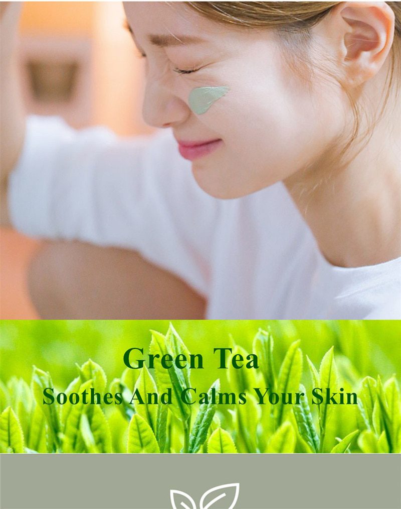 40g Dr.Sugarm Green Tea Blackhead Mask Skin Care Remove Acne Nose Deep Cleansing Pore Strip Moisturizing Peel Mask Korea