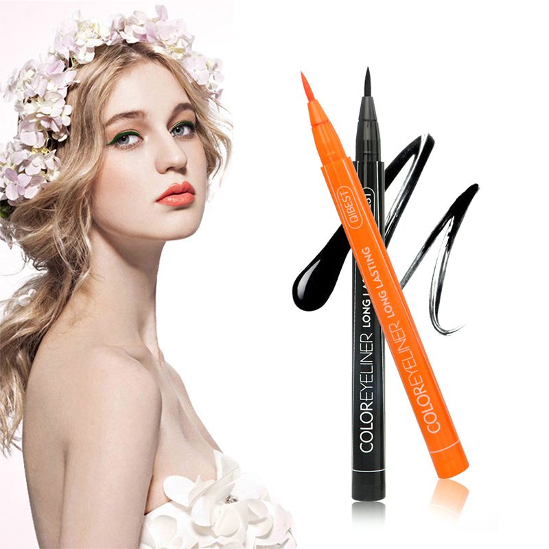 QIBEST 12 Color Waterproof Matte Eye Cosmetics Eye Liner Pencil Long Lasting not Blooming Cat Eye Charming Eye Liner PencilTSLM2