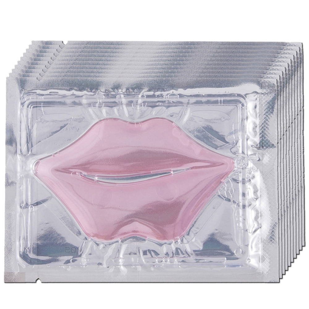 Hot Lip Mask Gold Crystal Collagen Anti-Ageing Wrinkle Pad Lips Masks Peel Off Lasting Moisturizing Nourish Lips Care TSLM1