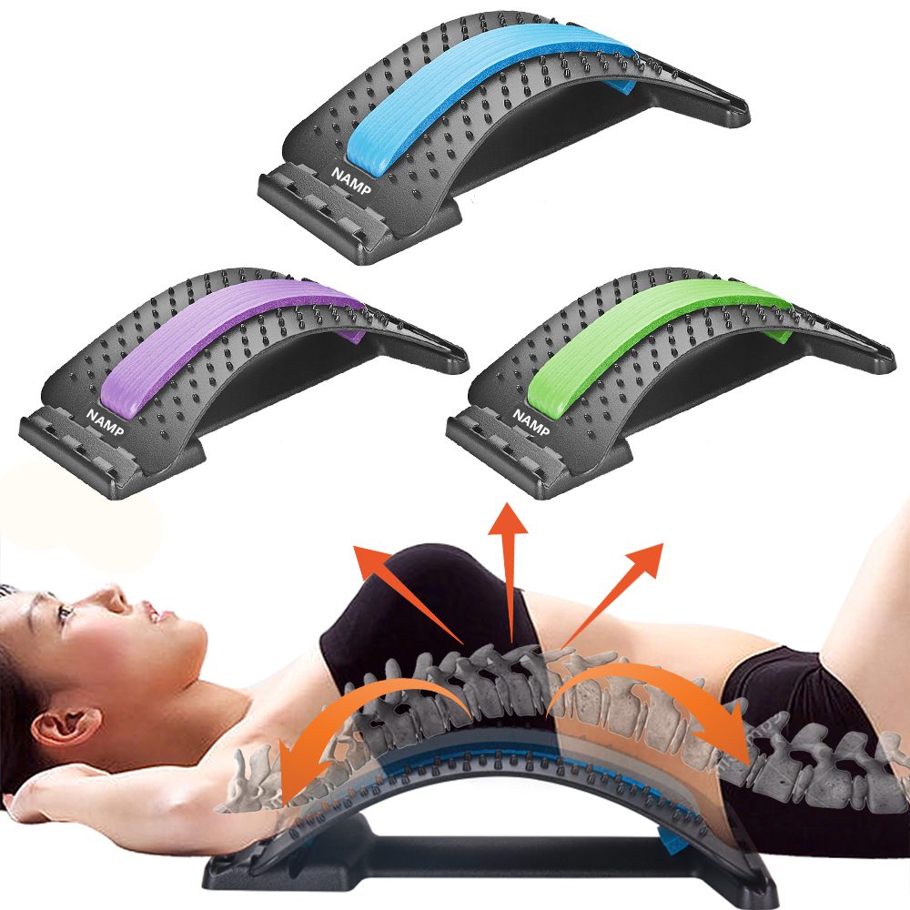 Back Massager Stretcher Equipment Massage Tools Massageador Magic Stretch Fitness Lumbar Support Relaxation Spine Pain Relief