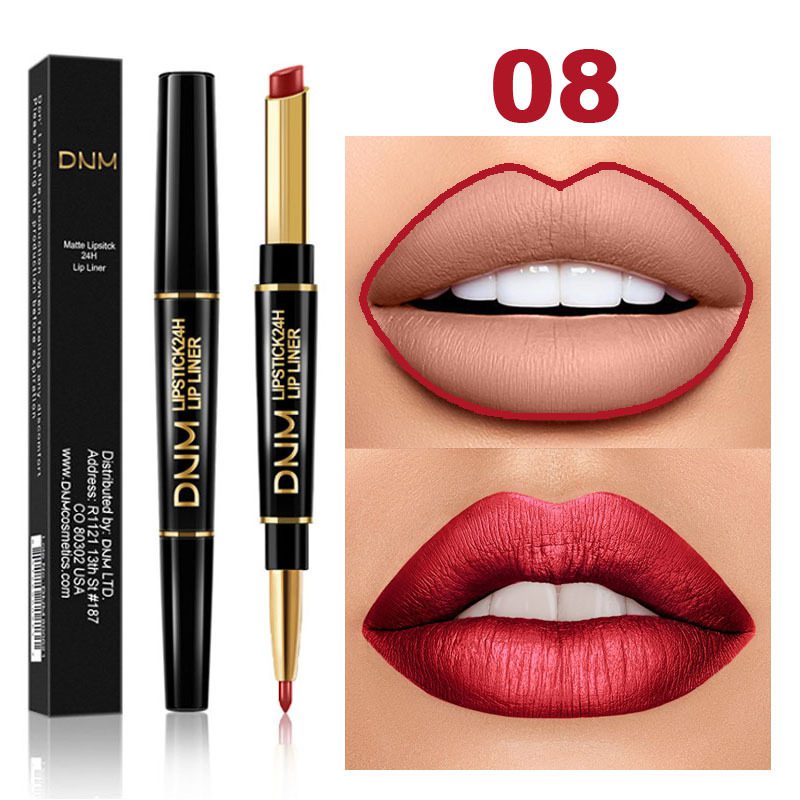 12 Colors Long-lasting Lip Liner Matte Lipsticks Double Head Lip Pencil Waterproof Moisturizing Makeup Contour Cosmetics TSLM2