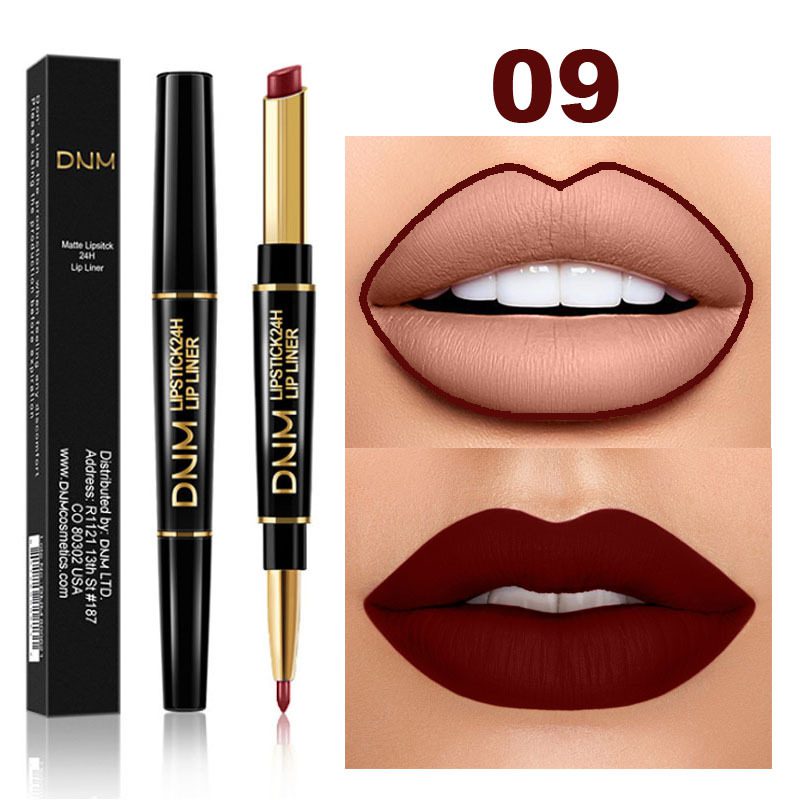 12 Colors Long-lasting Lip Liner Matte Lipsticks Double Head Lip Pencil Waterproof Moisturizing Makeup Contour Cosmetics TSLM2