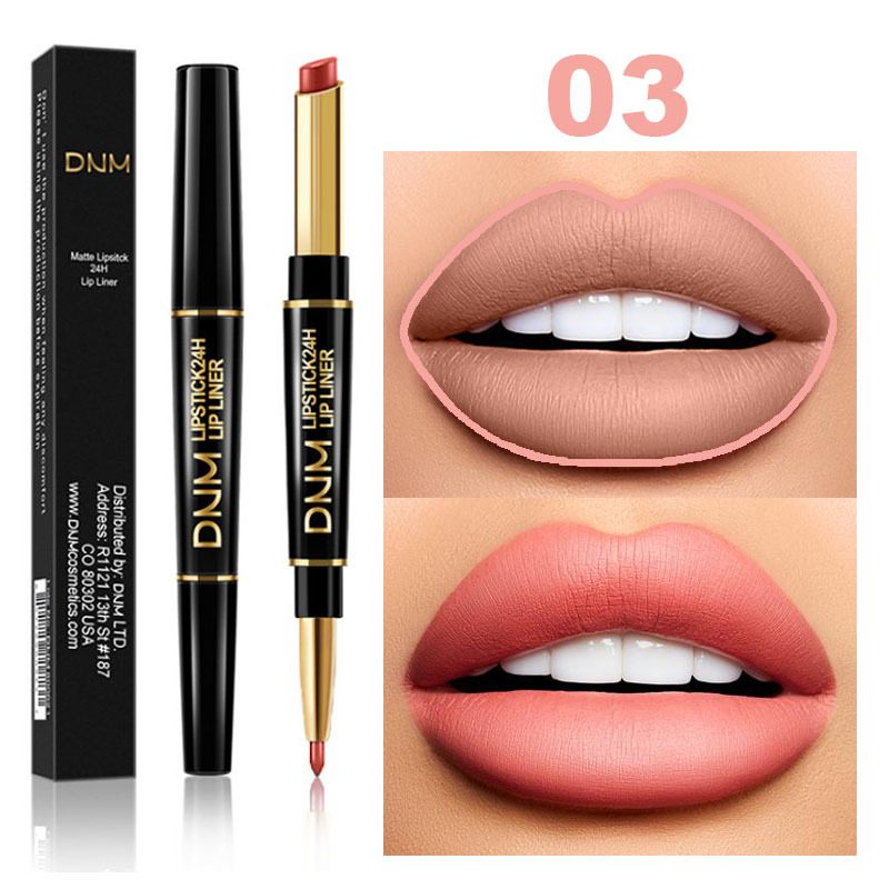 12 Colors Long-lasting Lip Liner Matte Lipsticks Double Head Lip Pencil Waterproof Moisturizing Makeup Contour Cosmetics TSLM2