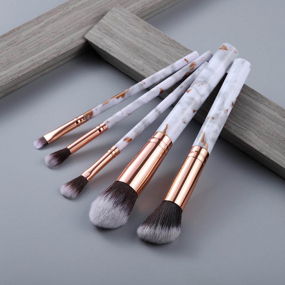 FLD 10/5Pcs Makeup Brushes Set Cosmetic Powder Eye Shadow Foundation Blush Blending Beauty Make Up of Brochas Maquillaje KIT