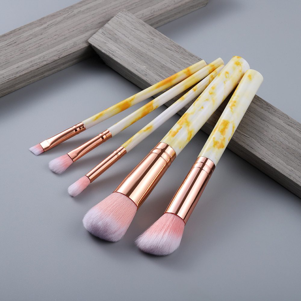 FLD 10/5Pcs Makeup Brushes Set Cosmetic Powder Eye Shadow Foundation Blush Blending Beauty Make Up of Brochas Maquillaje KIT