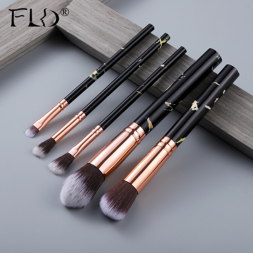 FLD 10/5Pcs Makeup Brushes Set Cosmetic Powder Eye Shadow Foundation Blush Blending Beauty Make Up of Brochas Maquillaje KIT