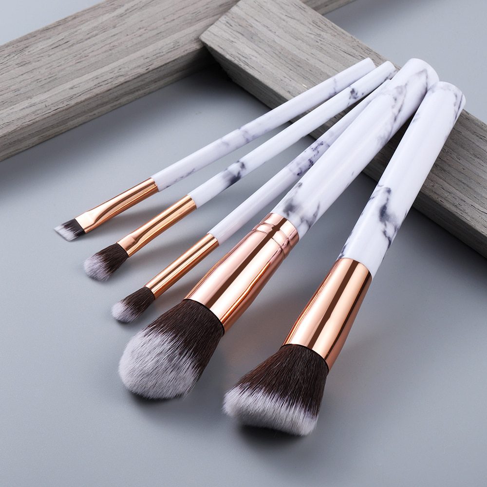 FLD 10/5Pcs Makeup Brushes Set Cosmetic Powder Eye Shadow Foundation Blush Blending Beauty Make Up of Brochas Maquillaje KIT