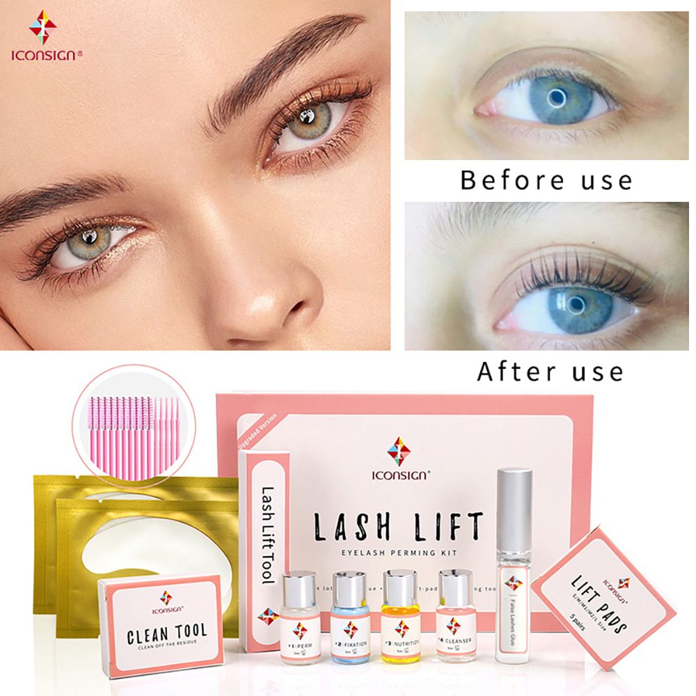 New arrival Upgrade Version Iconsign lash lift kit eyelash lifting set full professional eyelash lift make up for eyelash growth