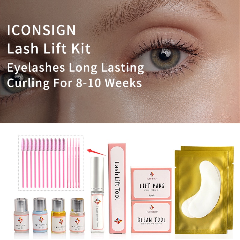 New arrival Upgrade Version Iconsign lash lift kit eyelash lifting set full professional eyelash lift make up for eyelash growth