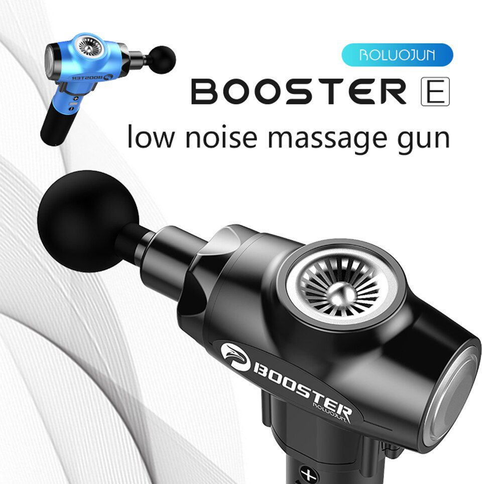 Booster E Massage Gun Deep Tissue Massager Therapy Body Muscle Stimulation Pain Relief for EMS Pain Relaxation Fitness Shaping