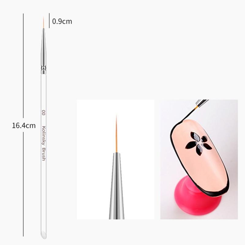 3Pcs/Set Nail Art Drawing Pen Hook Flower Carving Nail Pen Beauty Makeup Manicure Tool New Women Dropshipping TSLM1
