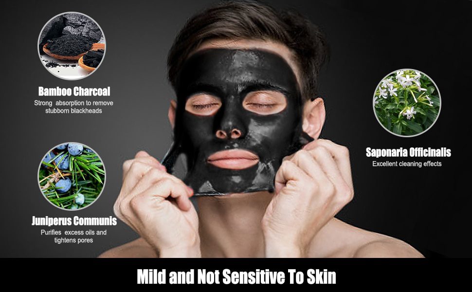 Blackhead Remover Mask Skin Care Bamboo Charcoal Against Black Dots Cleansing Peel Off Face Mask Pore Strip Acne Treatment 120g