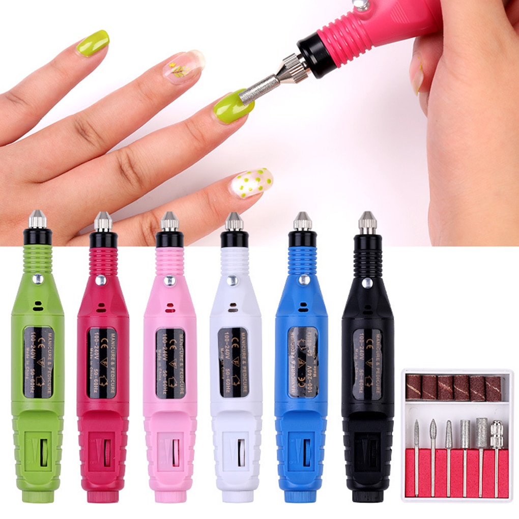 Upscale 5 In 1  Manicure Combination Nail Trimming Kit Electric Salon Shaper Pedicure Polish Tool New Multifunctional Nail Art