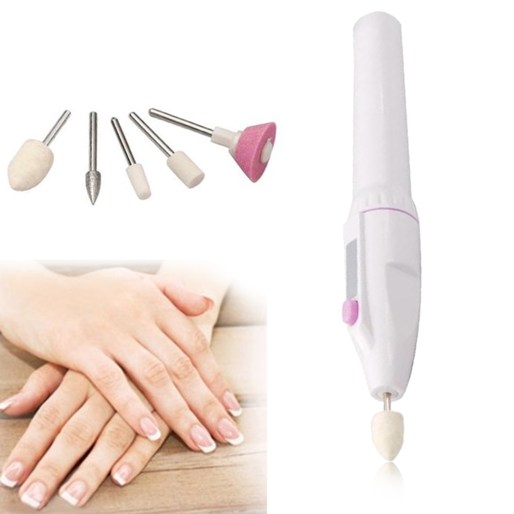 Upscale 5 In 1 Manicure Combination Nail Trimming Kit Electric Salon Shaper Pedicure Polish Tool New Multifunctional Nail Art