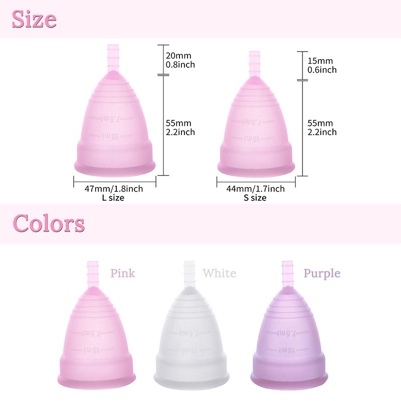 Women Copa Menstrual Cup Lady Period Cup Medical Grade Silicone Menstrual Cups for Women Feminine Hygiene