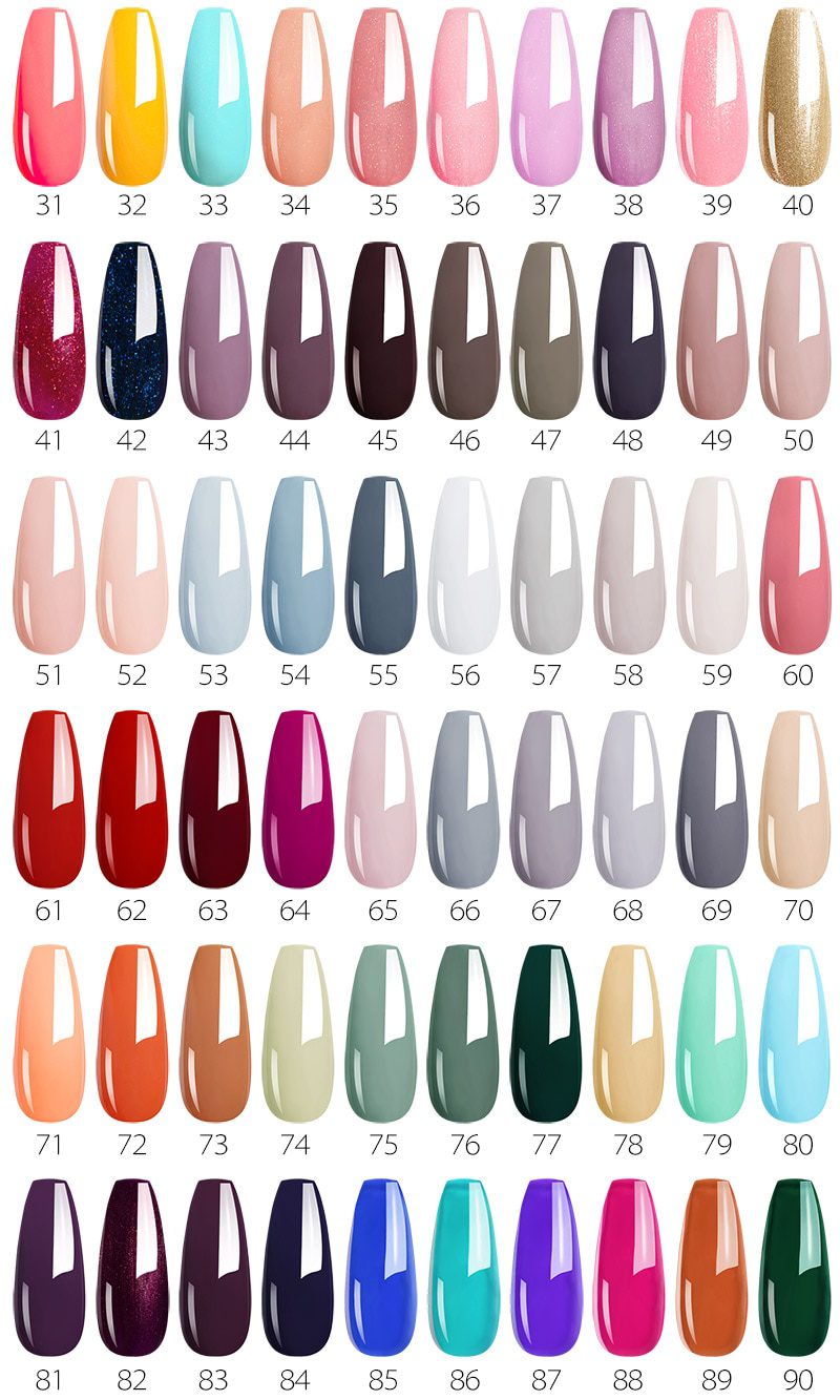 2021 new 60 fashion color Venalisa gel polish enamel vernish color gel polish for nail art design whole set nail gel learner kit