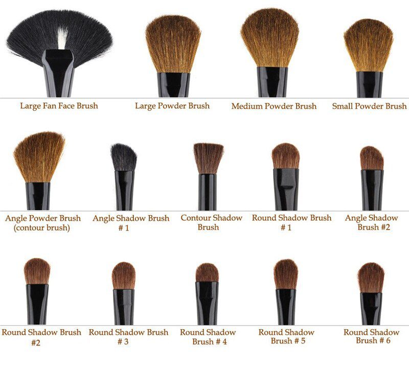 Yuwaku Professional 32Pcs/Set Makeup Brush Foundation Eye Shadows Lipsticks Powder Make Up Brushes Tool Bag Pincel Maquiagem Kit