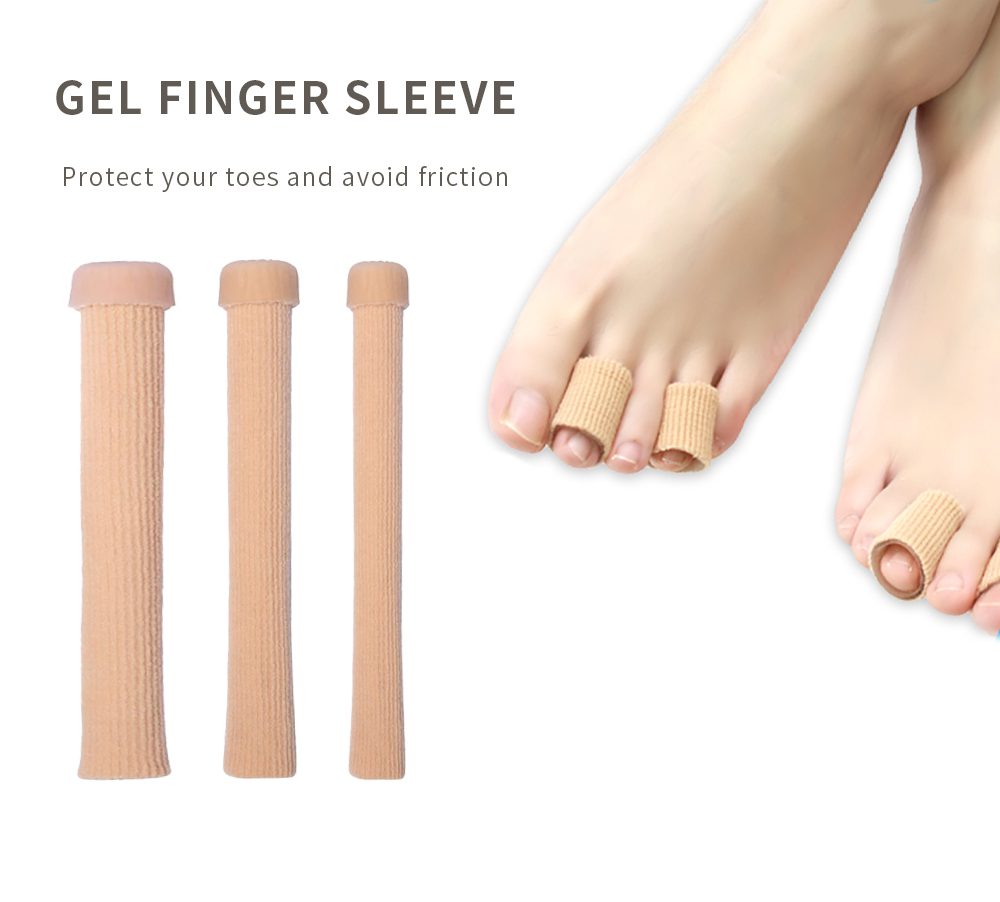 Fabric Finger Toe Protector Separator Applicator Pedicure Corn Callus Remover Hand Pain Relief Soft Silicone Tube Foot Care Tool