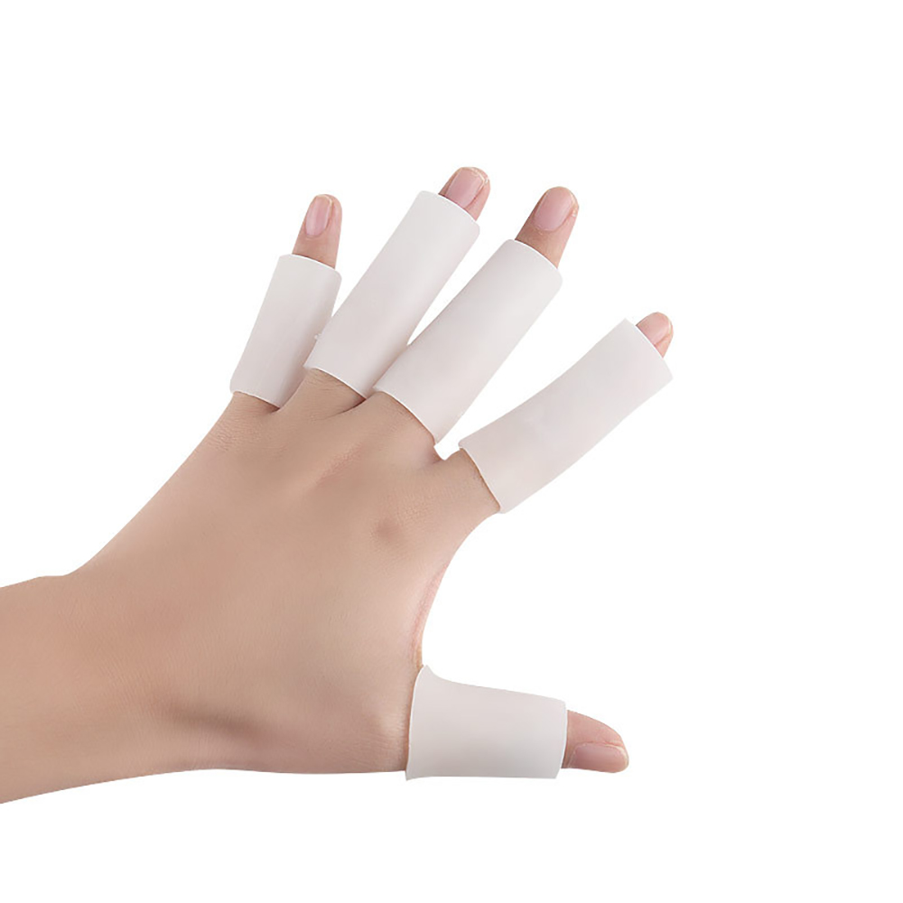 Fabric Finger Toe Protector Separator Applicator Pedicure Corn Callus Remover Hand Pain Relief Soft Silicone Tube Foot Care Tool