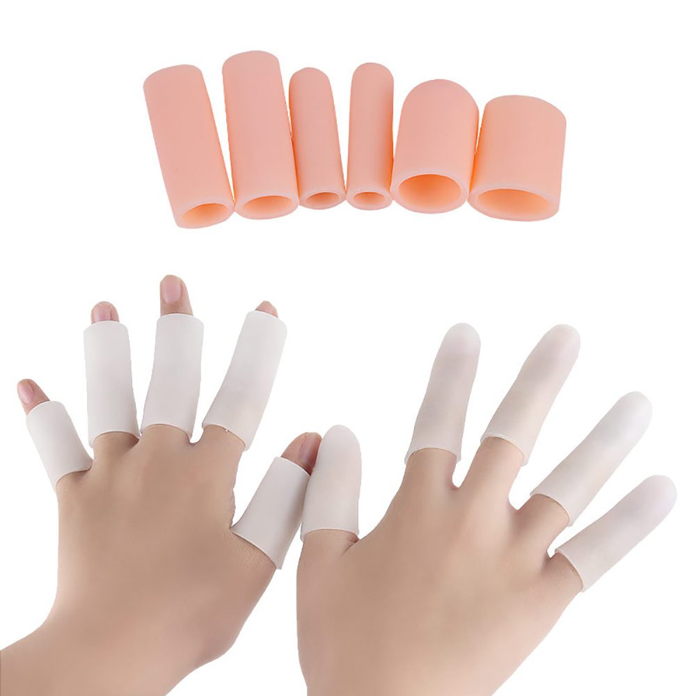 Fabric Finger Toe Protector Separator Applicator Pedicure Corn Callus Remover Hand Pain Relief Soft Silicone Tube Foot Care Tool